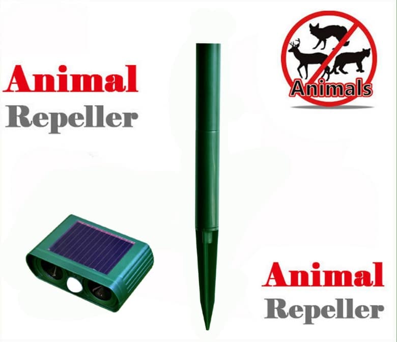 Ultrasonic Animal Repellent Solar-Powered Wildlife Deterrent With Motion Sensor