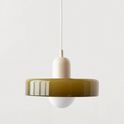Bauhaus Pendant Lamp in Colored Glass