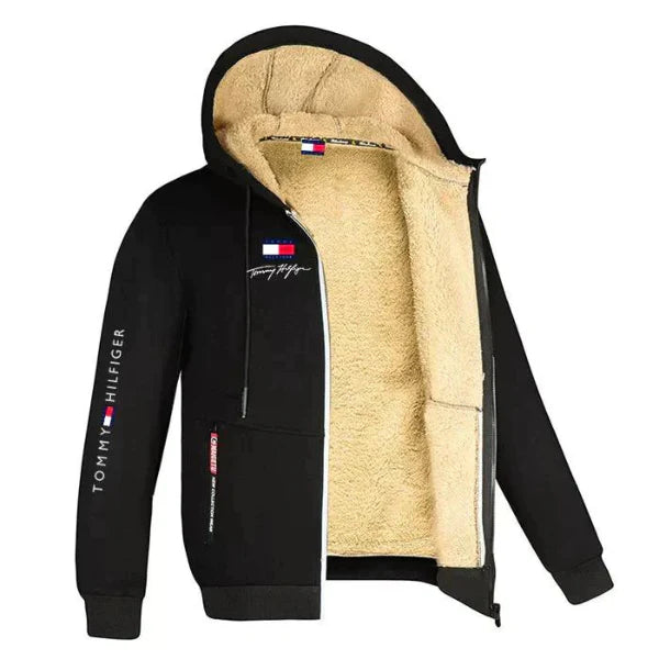 Men's Winter Lined Zip-Up TH Hoodie