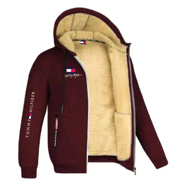 Men's Winter Lined Zip-Up TH Hoodie