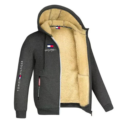 Men's Winter Lined Zip-Up TH Hoodie