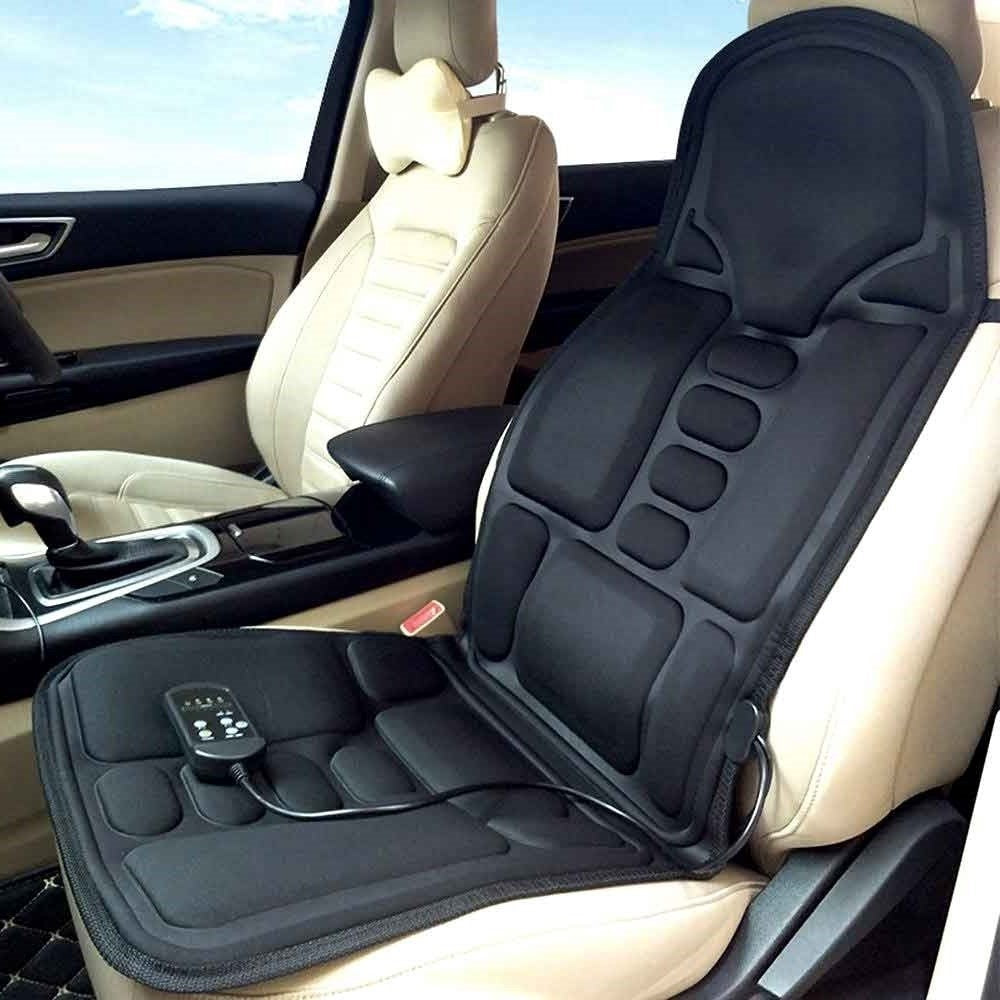 Massage Chair Pad 8 Modes Heated Neck/Back Cushion For Car & Home