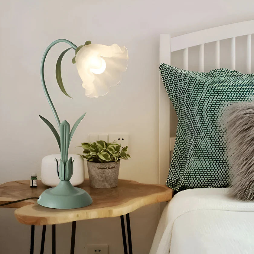 French Flower Table Lamp