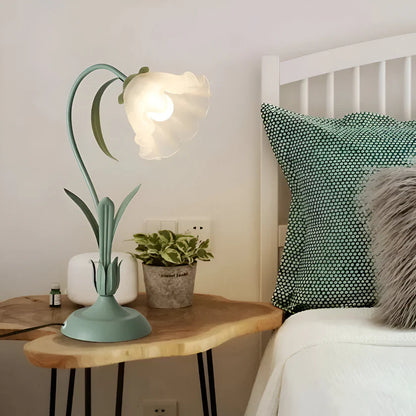 French Flower Table Lamp