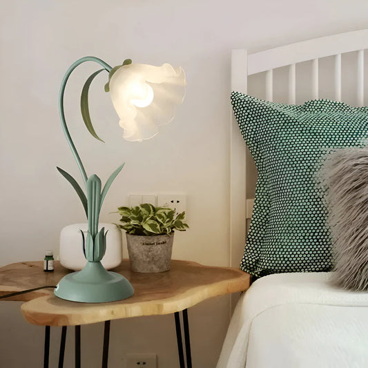 French Flower Table Lamp