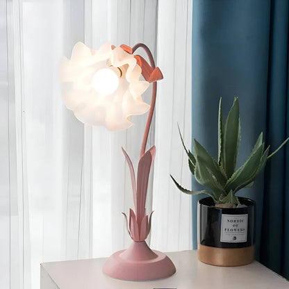 French Flower Table Lamp