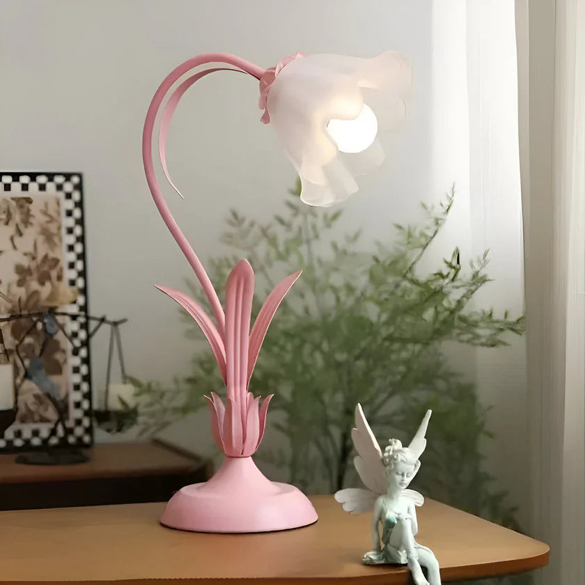 French Flower Table Lamp