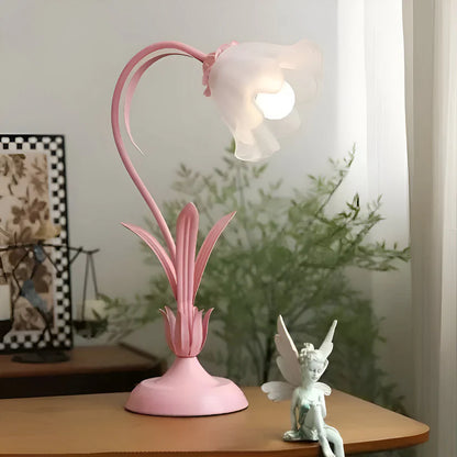 French Flower Table Lamp