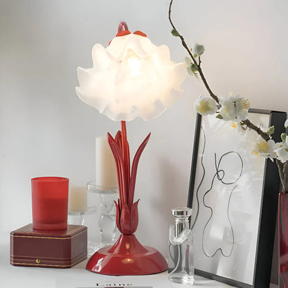French Flower Table Lamp