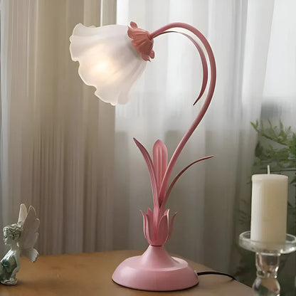 French Flower Table Lamp