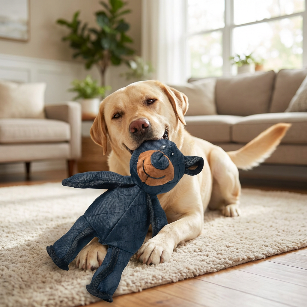 Interactive Dog Toys Bear-Shaped Chew-Resistant For Heavy Chewers