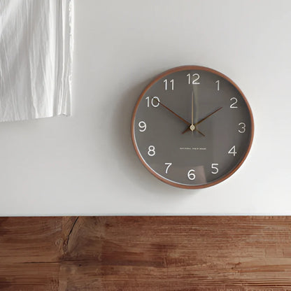 Silent Wooden Wall Clock – Nordic Design
