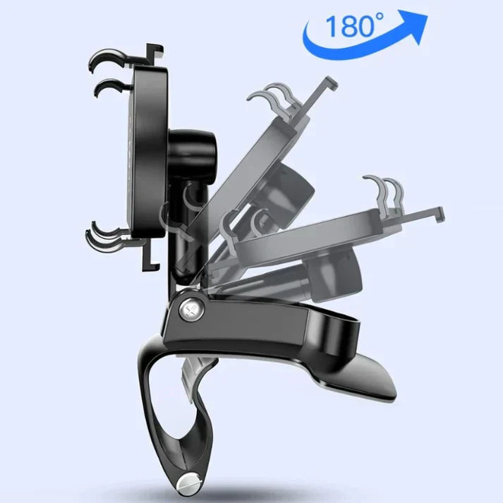 Car Phone Holder Hands-Free Adjustable 360° Rotating Dashboard Windshield Mount