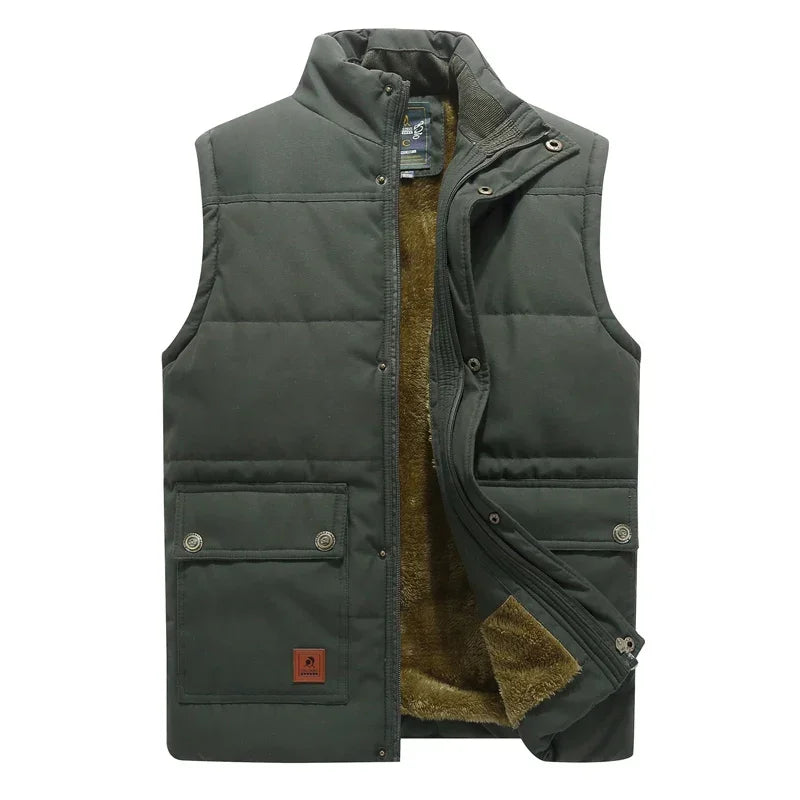 Men's Winter Lined Sleeveless Waistcoat