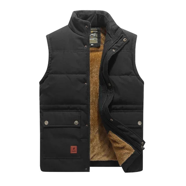 Men's Winter Lined Sleeveless Waistcoat