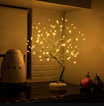 Magical Light Tree - Cordless Mood Table Lamp | Rechargeable | Reading Lamp | Bedside Lamp | Living Room