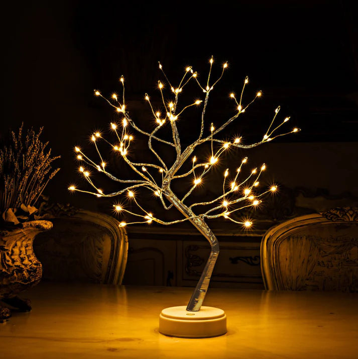 Magical Light Tree - Cordless Mood Table Lamp | Rechargeable | Reading Lamp | Bedside Lamp | Living Room