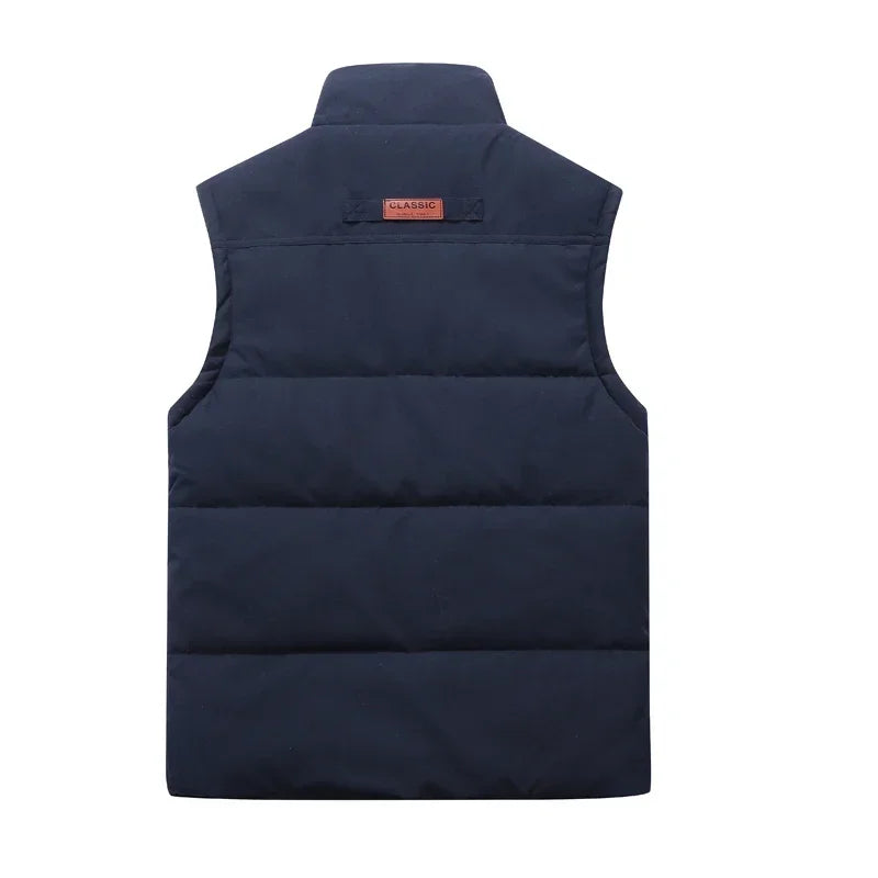 Men's Winter Lined Sleeveless Waistcoat