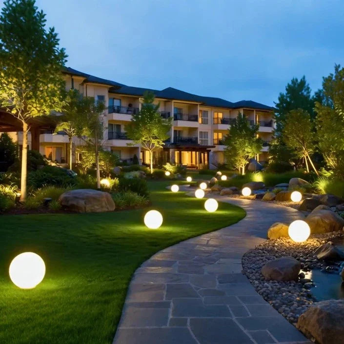 Spherical Garden Light – Waterproof LED Globe for Patio & Lawn