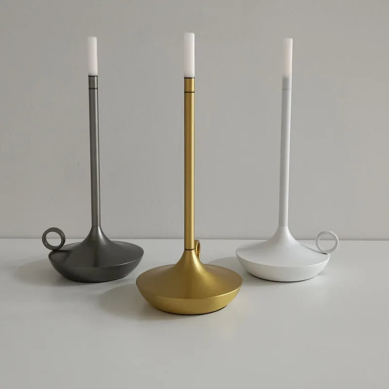 Rechargeable LED Candle - Style Touch Table Lamp – Minimalist Design