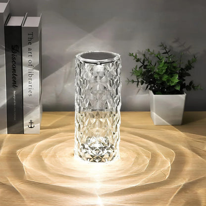 Sparkling Crystal Touch Rechargeable LED Table Lamp