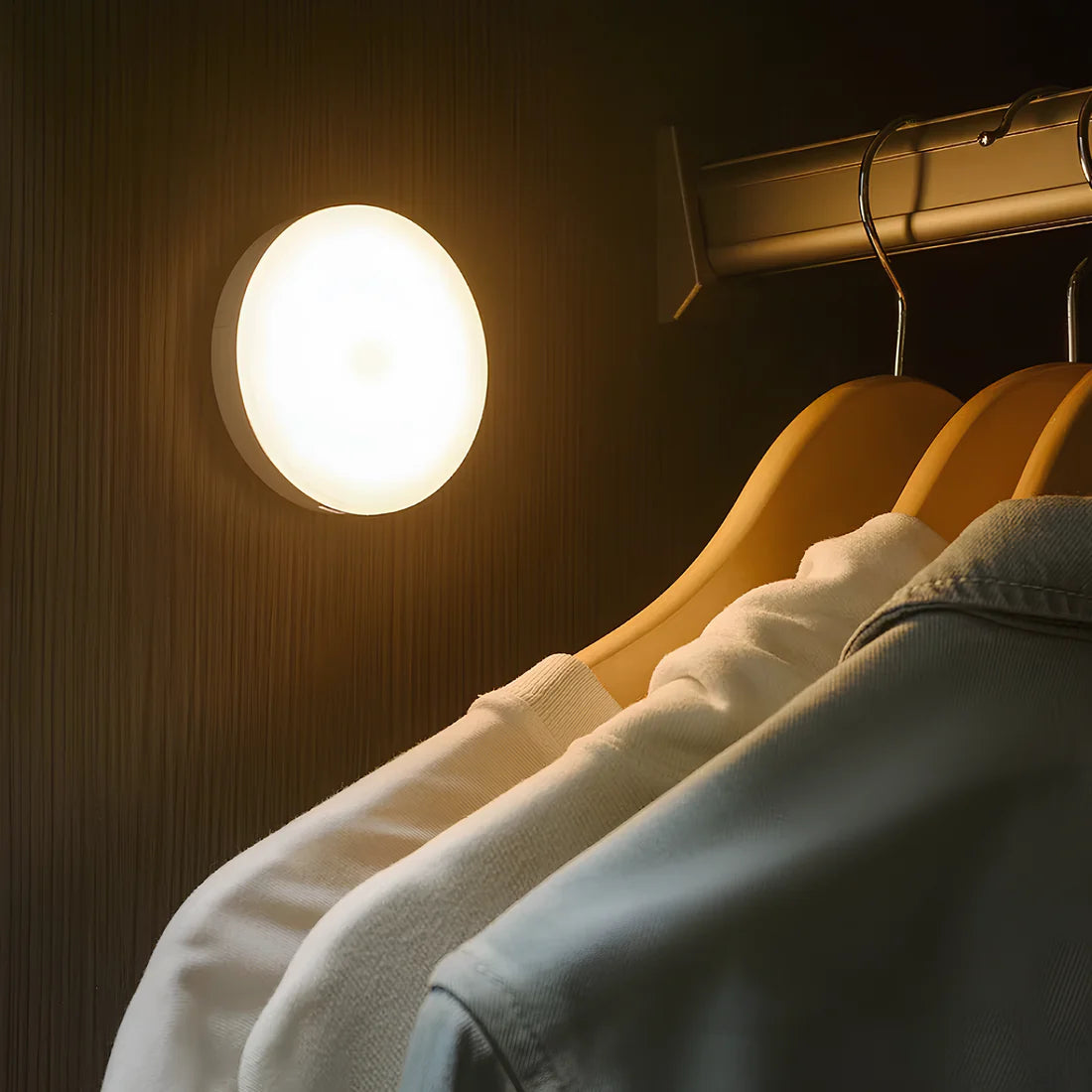 Rechargeable LED Motion Sensor Puck Light