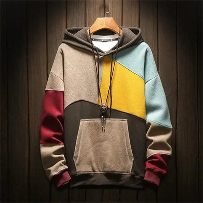 Men's Multi-Block Colour Hoodie