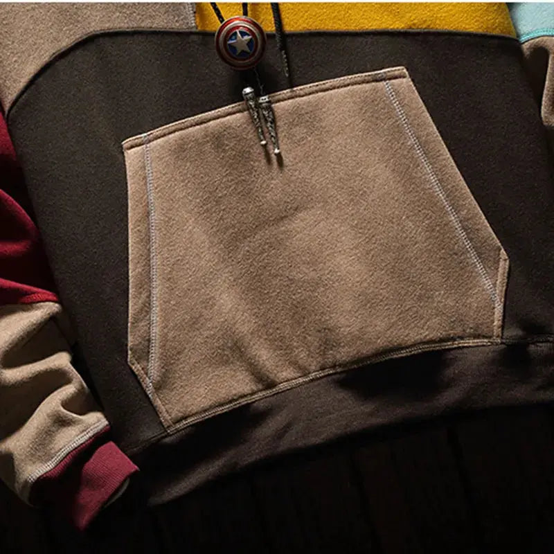Men's Multi-Block Colour Hoodie