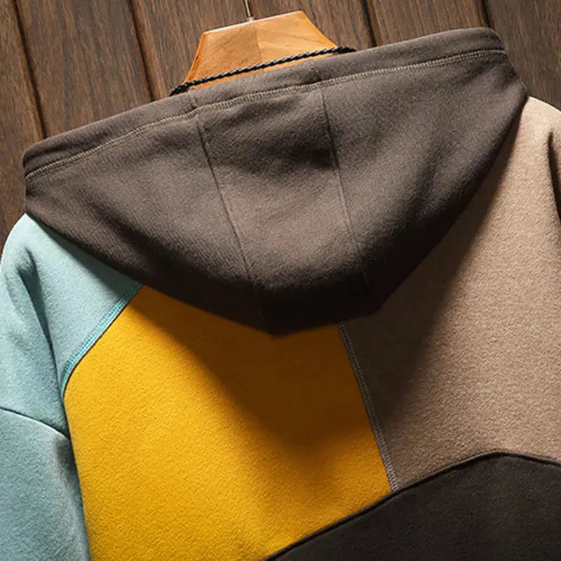 Men's Multi-Block Colour Hoodie