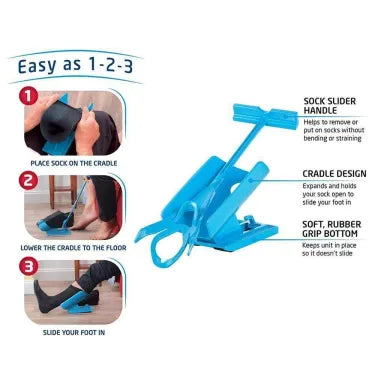 Compression Sock Aid Kit For Easy On Easy Off Use