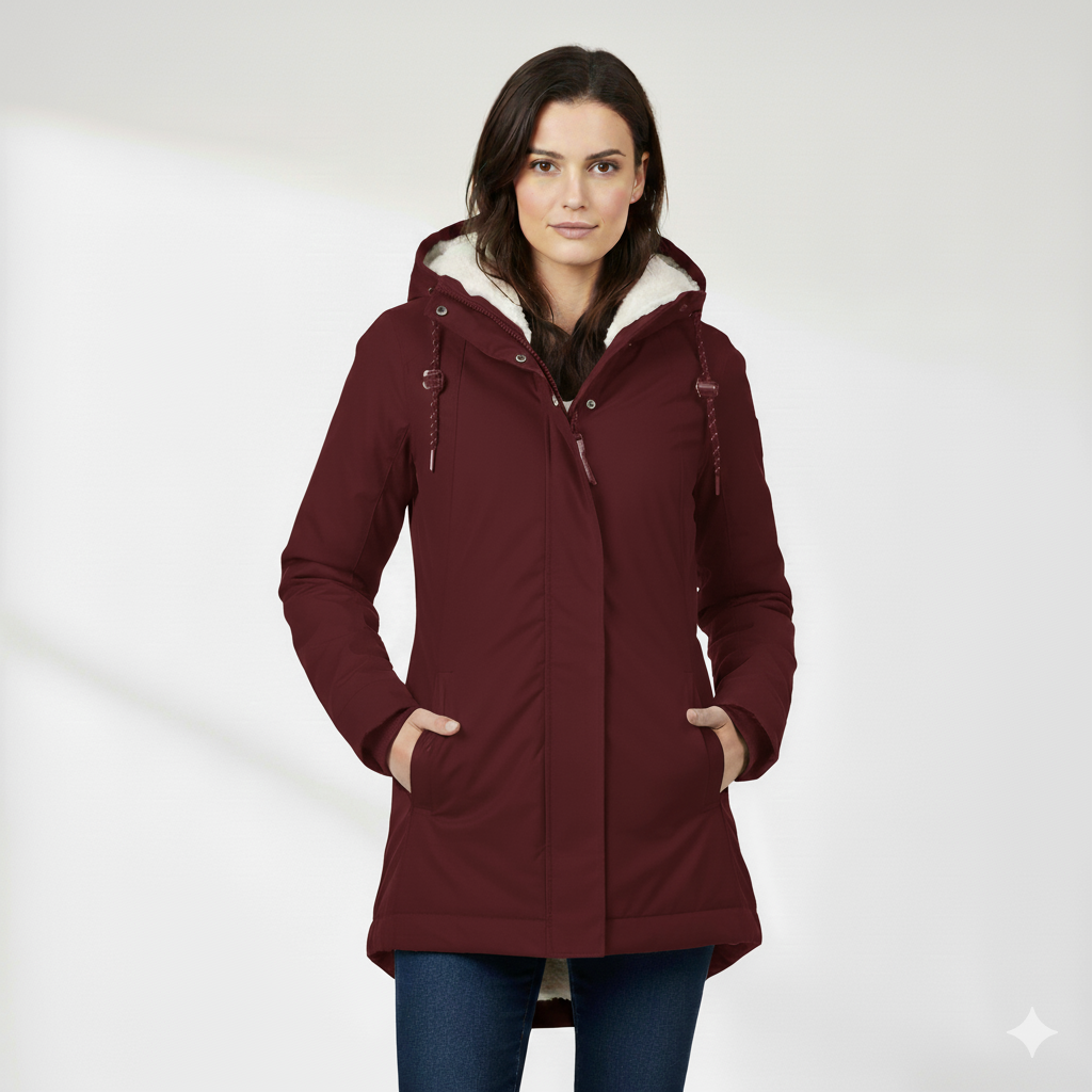 Manteau d'Hiver Long Imperméable pour Femmes I Nordea