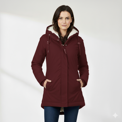 Manteau d'Hiver Long Imperméable pour Femmes I Nordea