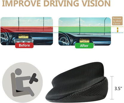 Car Seat Cushion for Shorter Drivers to Boost Height and Comfort