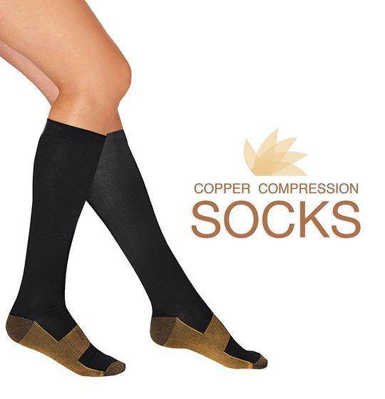 Compression Socks Copper-Infused 7-Pair Set For Men And Women Workout Recovery