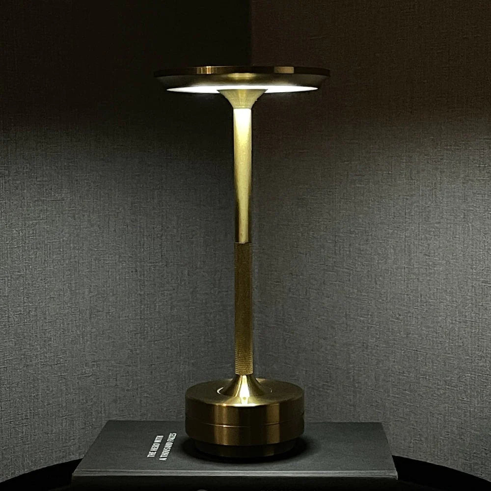 Metallic Cordless Table Lamp