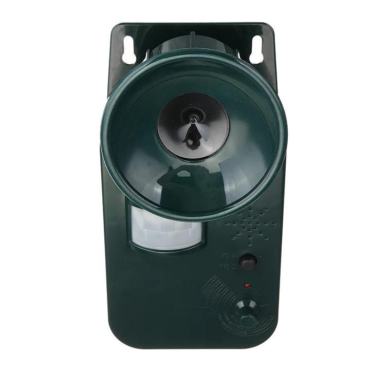 Outdoor Ultrasonic Animal Repeller 5000 Sq Ft Cordless 9V DC Safely Repels