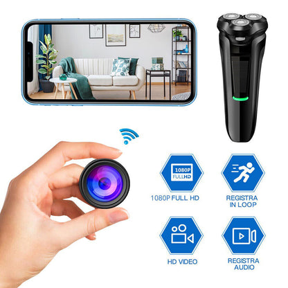 Mini Shaver Razor Camera 1080P HD WiFi With Motion Detection