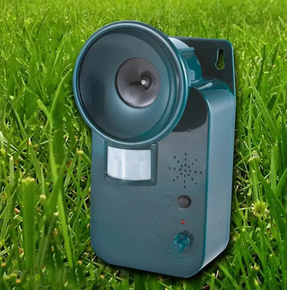 Outdoor Ultrasonic Animal Repeller 5000 Sq Ft Cordless 9V DC Safely Repels