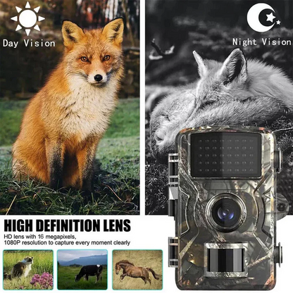 Trail Camera With Night Vision For Outdoor Wildlife Animal Monitoring