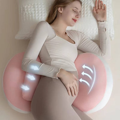Pregnancy Pillow with Memory Foam Wedge and Bonus Knee Cushion, Removable Washable Cover