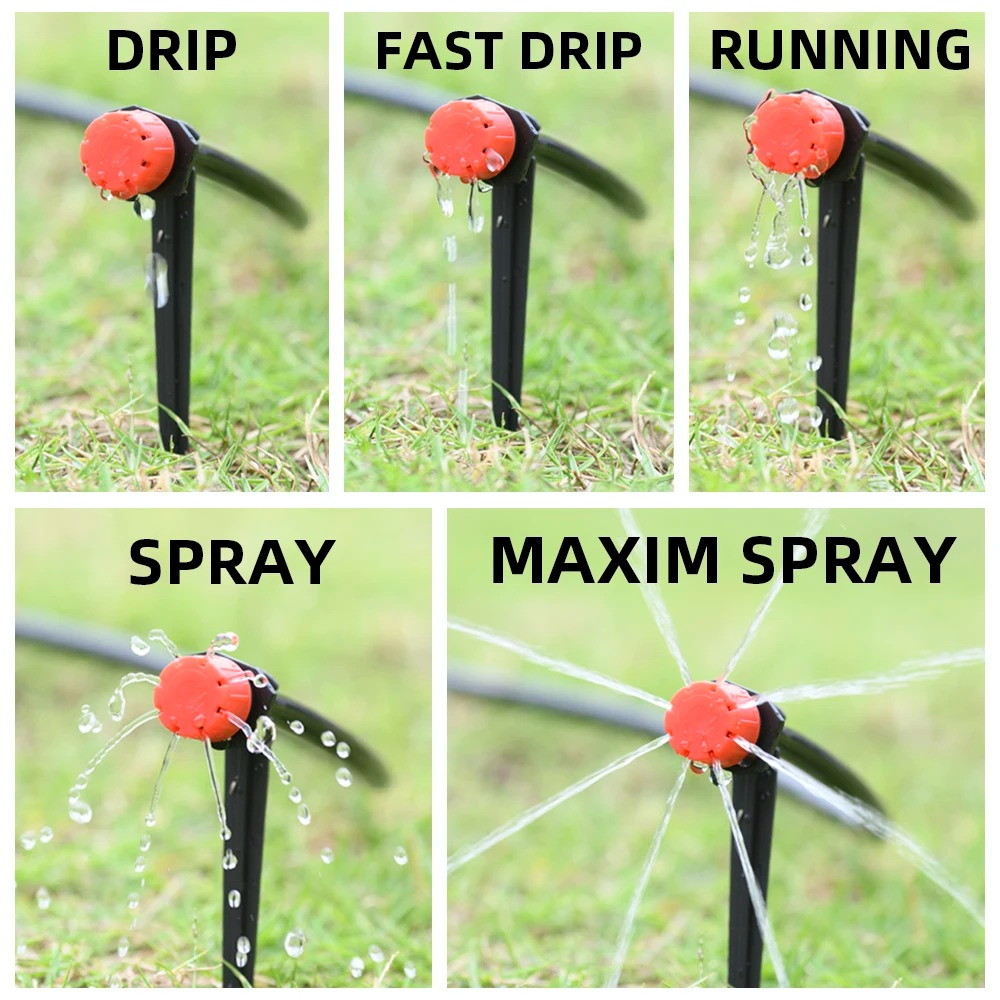 Drip Irrigation System With Automatic Timer For Vegetable Gardens
