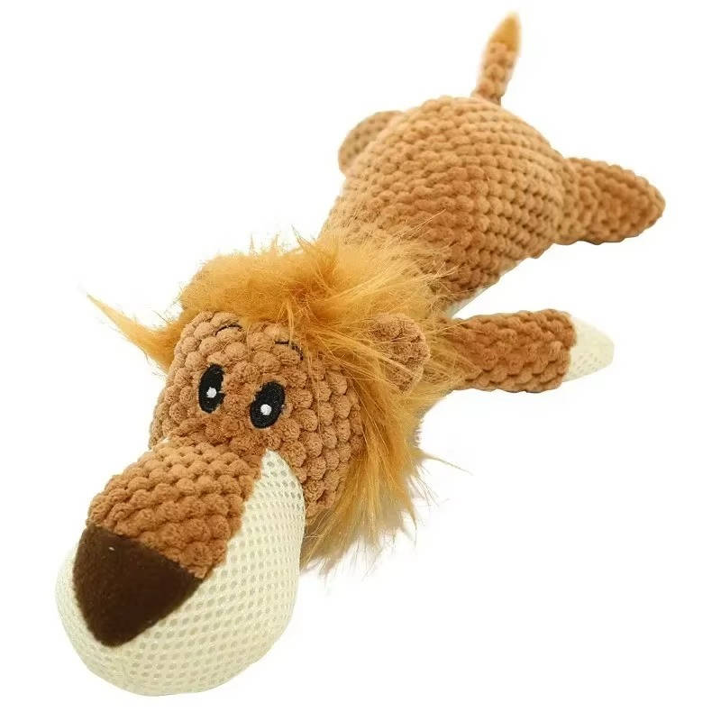 Durable Dog Chew Toy with Braided Cotton Rope and Reinforced Stitching, Built in Squeaker