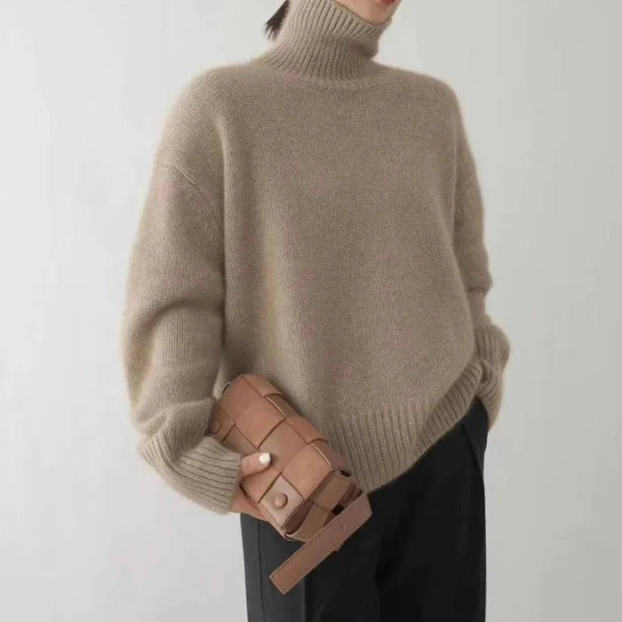 Women's Warm Winter High Neck Jumper