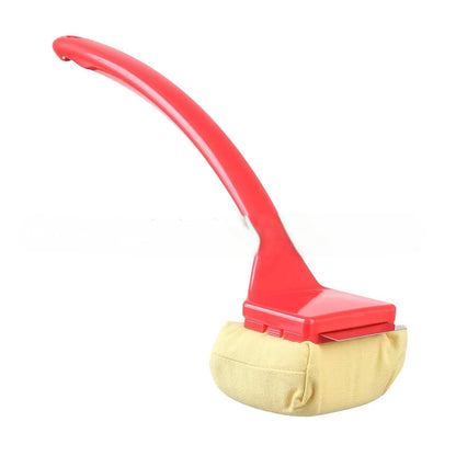Grill Brush with Steam Pad and 18-Inch Non-Slip Handle, Swappable Bristleless Head