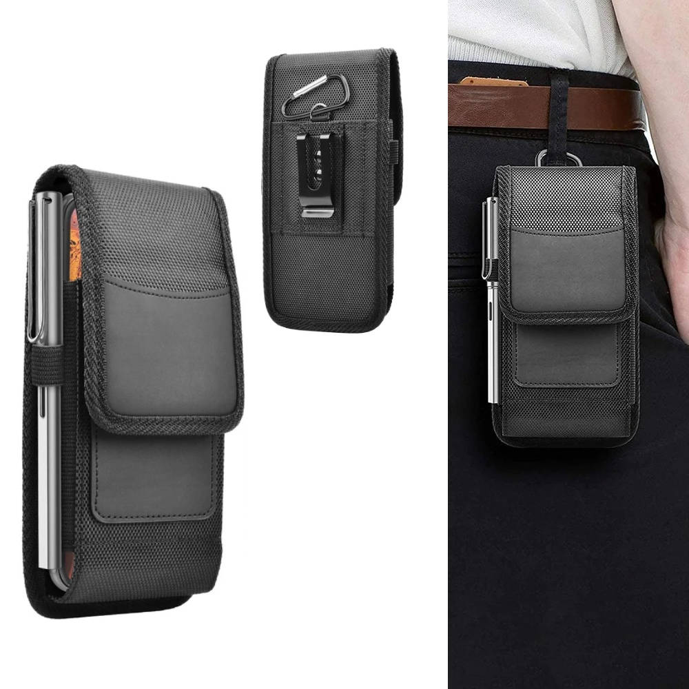 Phone Holster with Belt Clip and RFID Blocking Card Slot, Fits 4.0 to 6.8 Inch Phones