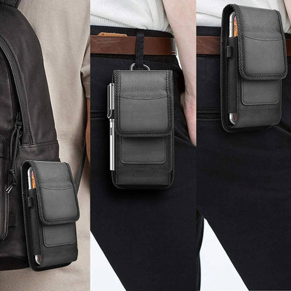 Phone Holster with Belt Clip and RFID Blocking Card Slot, Fits 4.0 to 6.8 Inch Phones