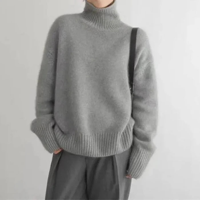 Women's Warm Winter High Neck Jumper