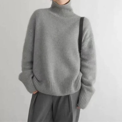 Women's Warm Winter High Neck Jumper