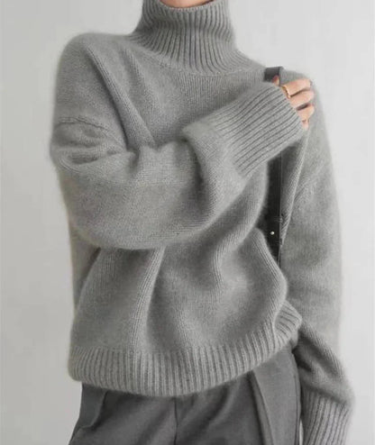 Women's Warm Winter High Neck Jumper