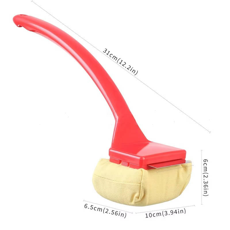 Grill Brush with Steam Pad and 18-Inch Non-Slip Handle, Swappable Bristleless Head